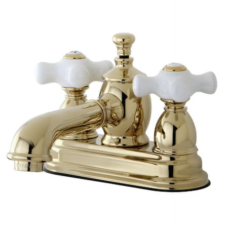 Kingston Brass KS7002PX 4" Centerset Bathroom Faucet, Polished Brass KS7002PX